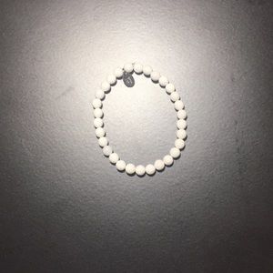 White Stone Beaded Bracelet